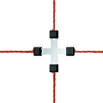 Kerbl AKO Litzclip® villanypásztor vezeték-keresztösszekötő - max. 3 mm-es vezetékhez, 5 db/cs