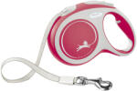 Kerbl Flexi New Comfort szalagos póráz - piros, 5 m, max 60 kg, méret: L
