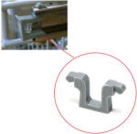 Tibelli Miele 2154400 Mosogatógép Felső Kosár Végállító Hátsó Síntámogatás Fiók Ütköző a mosogatógépben lévő kosárvezetéshez