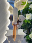 Ie Traditionala LumA nare de botez fetiE, ºAƒ cu ursuleE, º crem
