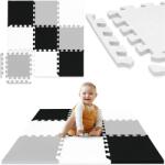 4FIZJO Covor puzzle educațional pentru copii 90 x 90 cm gri