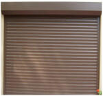 Bestroll Group Ușă garaj automată 4000L x 3300H, maro deschis 8014, lamele 77mm