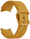 RMPACK Samsung Galaxy Watch4 Classic 46mm 42mm / 44mm 40mm Óraszíj Szilikon Pótszíj Elegance Series Sárga