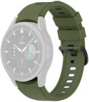 RMPACK 20mm Samsung Galaxy Watch 5 44mm / Watch 5 40mm / Watch 5 Pro 45mm Szilikon Óraszíj Pótszíj COOL Series KatonaZöld