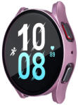 RMPACK Samsung Galaxy Watch 5 40mm / Watch 4 40mm Védőkeret Műanyag + Kijelzővédő Üvegfólia Tempered Glass Protector Rózsaarany