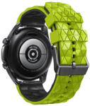 RMPACK 22mm Univerzális Pótszíj Óraszíj Szilikon Triagle Dimension Style Lime/Fekete
