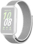 RMPACK Samsung Galaxy Fit3 Pótszíj Szövet Óraszíj - Nylon Szíj Szürke/Fehér