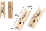 Verk Group Csipesz fa natúr - 2, 5 x 0, 9 cm 10db/cs