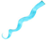  Színes póthaj tincsek-hullámos világoskék 60cm