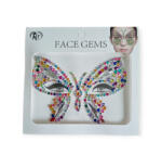 Body Deco Strasszkő öntapadós arcra lepke - többféle