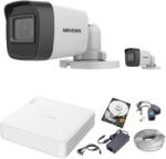 Hikvision 2 MP Silver Acusense TurboHD Prémium Kamera Rendszer 2 db Kamerával és 500 GB HDD-vel
