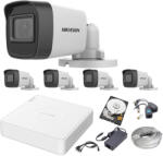 Hikvision 2 MP Silver Acusense TurboHD Prémium Kamera Rendszer 5 db Kamerával és 500 GB HDD-vel