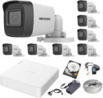 Hikvision 2 MP Silver Acusense TurboHD Prémium Kamera Rendszer 8 db Kamerával és 500 GB HDD-vel