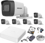 Hikvision 2 MP Silver Acusense TurboHD Prémium Kamera Rendszer 6 db Kamerával és 500 GB HDD-vel
