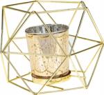  Geometrikus arany gyertyatartó melegítő dekoráció (1-530324589)