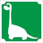 Mk Kreatív 5x5 cm-es Csillámtetoválás sablon - Dino 435 (Mk5435)