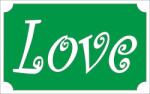 Mk Kreatív 8x5 cm-es Csillámtetoválás sablon - Love 4 (Mk8004)