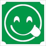 Mk Kreatív 5x5 cm-es Csillámtetoválás sablon -Emoji, smile 303 (Mk5303)