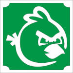 Mk Kreatív 5x5 cm-es Csillám tetoválás sablon - Angry birds 262 (Mk5262)
