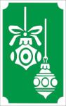 Mk Kreatív 8x5 cm-es Csillámtetoválás sablon - Karácsonyi dísz 45 (Mk8045)