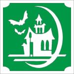 Mk Kreatív 5x5 cm-es Csillámtetoválás sablon - Halloween Kastély 176 (Mk5176)
