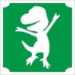 Mk Kreatív 5x5 cm-es Csillámtetoválás sablon - Dino 317 (Mk5317)
