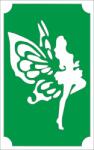 Mk Kreatív 8x5 cm-es Csillámtetoválás sablon -Pillangó kisasszony 32 (Mk8032)