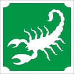 Mk Kreatív 5x5 cm-es Csillámtetoválás sablon - Skorpió 48 (Mk5048)