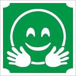 Mk Kreatív 5x5 cm-es Csillám tetoválás sablon -Emoji, Smile 321 (Mk5321)