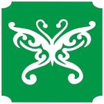 Mk Kreatív 5x5 cm-es Csillám tetoválás sablon - Lepke 377 (Mk5377)