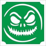 Mk Kreatív 5x5 cm-es Csillámtetoválás sablon - Emoji, smiley 424 (Mk5424)