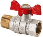 Valvex Robinet de trecere cu bila Valvex Onyx, alama, filet interior - exterior, 3/4", PN 40, maner fluture (1453480)