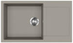 Evido Cubo XL 6S Compact Silgranit mosogató, kompakt kialakítás, forgatható kivitel, 860 x 500 mm /platina/ (CUBO XL 6S COMPACT PLATINA)