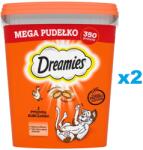 Dreamies Mega cutie recompense pisici 2x350 g cu pui