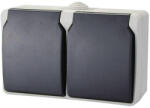  AQUATOP 9872H falon kívüli dugalj, 2 db aljzat, 16 A, IP54, szürke
