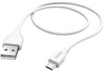 Hama Cablu date Hama 201587, USB-A - MicroUSB, 1.5m (Alb) (Hama 201587)