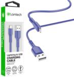 Lamtech Cablu Date si Incarcare Lamtech, USB la Lightning, 2.1A, 1m, Albastru