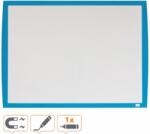 Nobo Tabla NOBO Joy, plastic, 43x58.5cm, magnetica, include marker, burete si magneti, alb, rama albastra (NB-2104176) - vexio