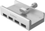 ORICO MH4PU Hub Clamp-Mounted 4x USB-A 3.0 - Ezüst