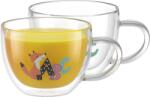 Siguro duplafalú ABC üvegpohár, 280 ml, 2 db (SGR-GW-D280Zc)