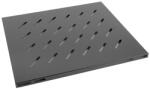 Lanberg 19" fixed shelf 1U / 465x500mm, max load capacity up to 20kg, black (AK-1003-B)