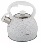 Klausberg KB-7319 Teáskanna, Sípszóval, Fehér Gránit Mintás, 2.0L