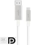 Moshi USB-C-DisplayPort kábel 1, 5 m, 5K fehér (99MO084102) (160712)