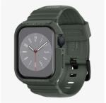 Spigen Apple Watch Series Se 2 44mm Spigen Rugged Armor Pro Pótszíj Egyedi Méret, Ütésállóság + Szilikon Keret, Sötétzöld (062CS26016)