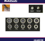 Hubi Tools Csavarkiszedő adapter készlet 85%-ig sérült, lesarkalt csavarhoz 8-17 mm (HU45115)