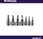 Hubi Tools Csavarkiszedő készlet 7 db-os - sérült BKNY Torx csavarokhoz 1/4" T10-T40 (HU45117)