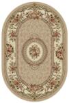 Delta Carpet Covor Oval, 60 x 110 cm, Bej / Crem, Model Floral Lotos (LOTUS-571-110-O-0611) Covor