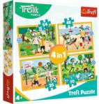 Trefl 34623 - A Treflik család kalandjai - 4 az 1-ben (35, 48, 54, 70 db-os)puzzle (34623)