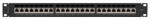 Lanberg PPS7-1024-B 19" 1U 24port Cat. 7 FTP árnyékolt fekete patch panel (PPS7-1024-B) - haztartasibolt