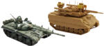 Amusing Hobby Model de asamblare Amusing Hobby Militari: Tancuri - Tancul de luptă principal rusesc T-90A și vehiculul aerian fără pilot Uran-9 (AH35A053)